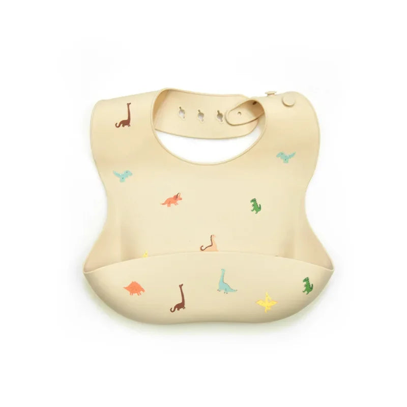 Cherry Print Silicone Bib