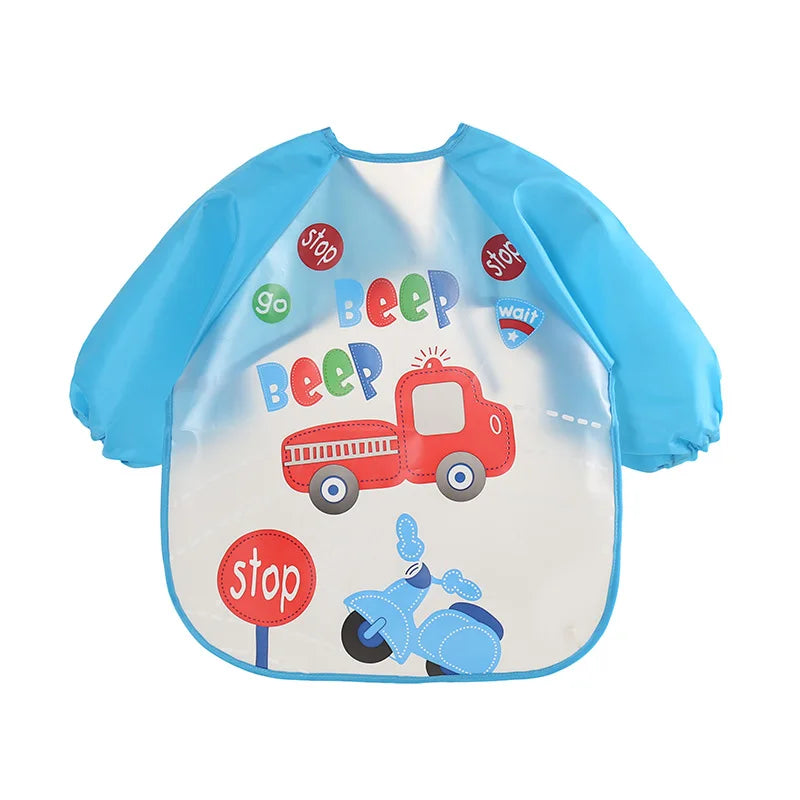 Full-Sleeve EVA Waterproof Feeding Bib