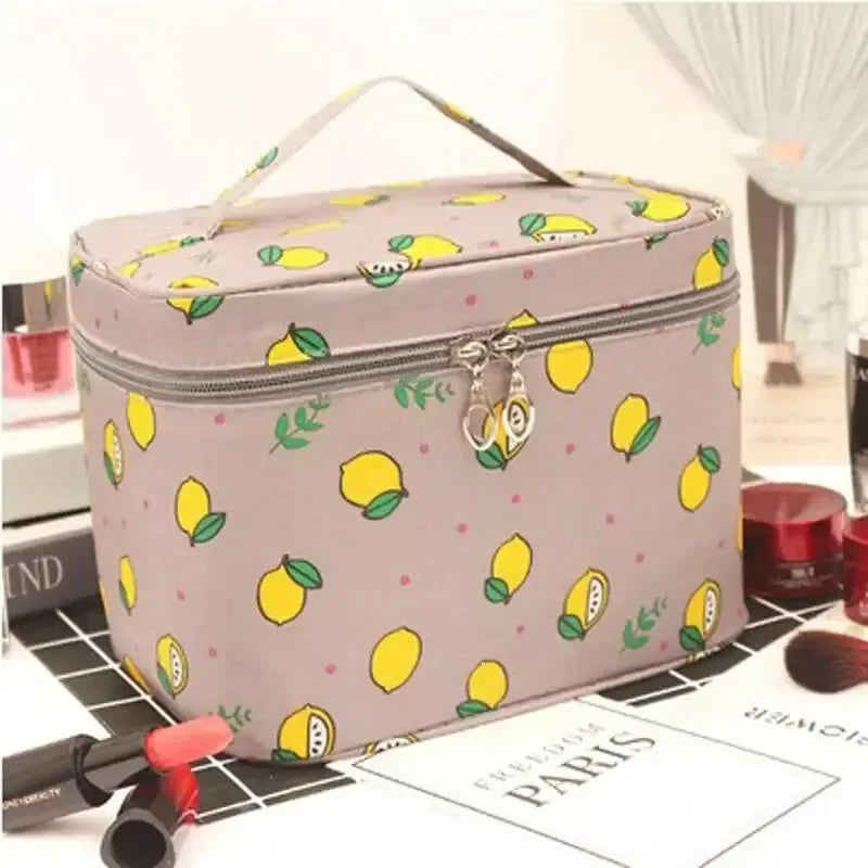 Large Multi-Compartment Makeup Case