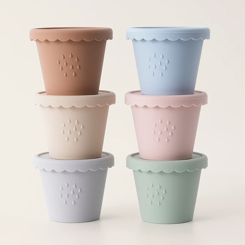 Silicone Baby Food Storage Cups (3-Pack)