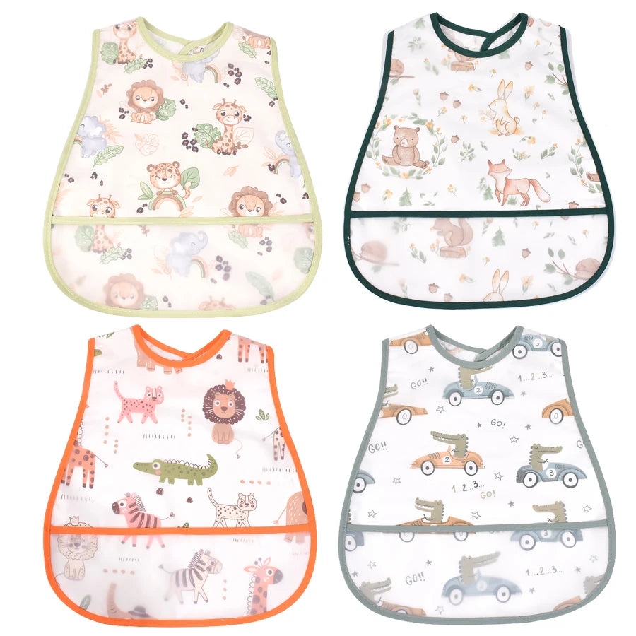 Waterproof EVA Bibs 4-Pack