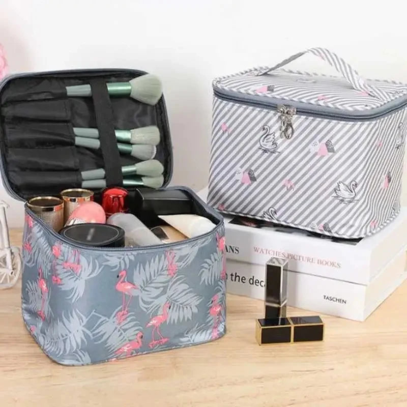 Large Multi-Compartment Makeup Case