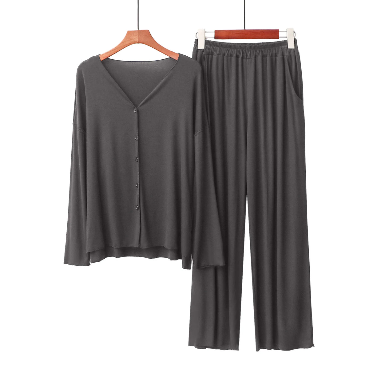 Soft Cotton Cardigan Pajama Set