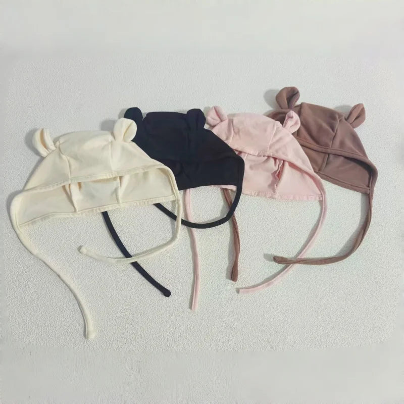 Bear Ear Cotton Bonnet