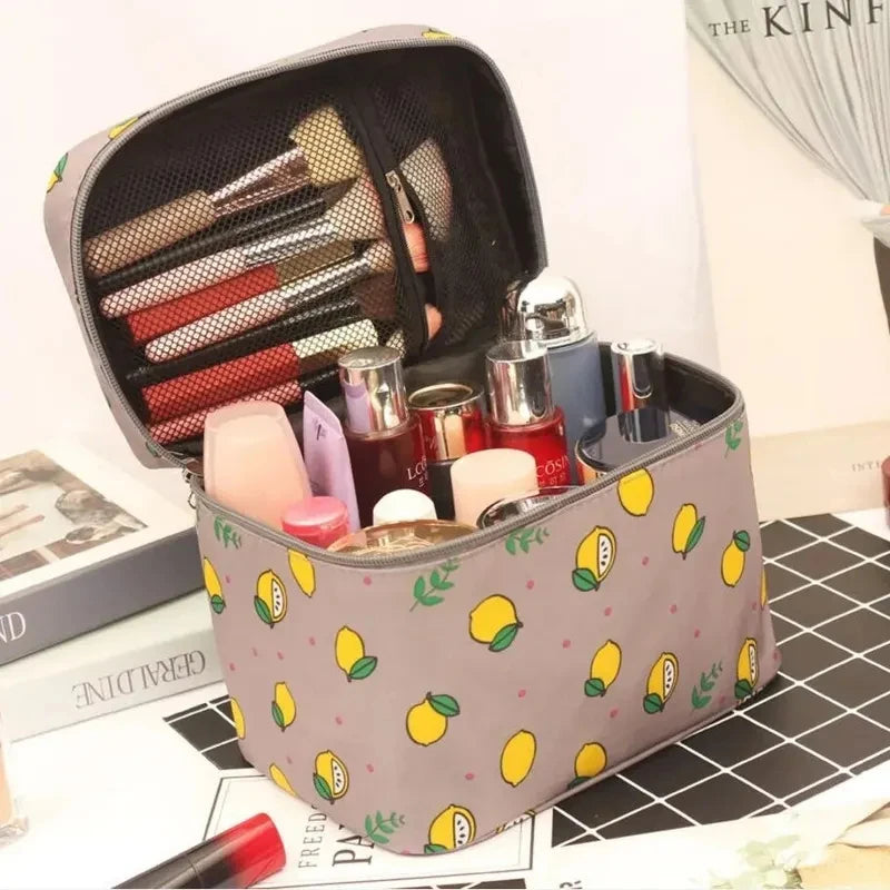 Large Multi-Compartment Makeup Case