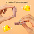 Silicone Finger Toothbrush & Gum Cleaner with Case