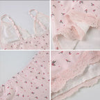 Lace Cami Heart Shorts Set – women's sleepwear