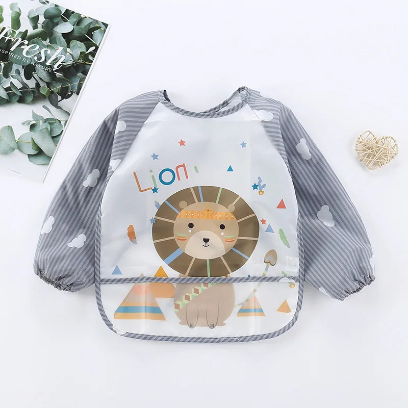 Full-Sleeve EVA Waterproof Feeding Bib