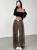 Leopard Print Wide-Leg Lounge Pants in Leopard – women's loungewear