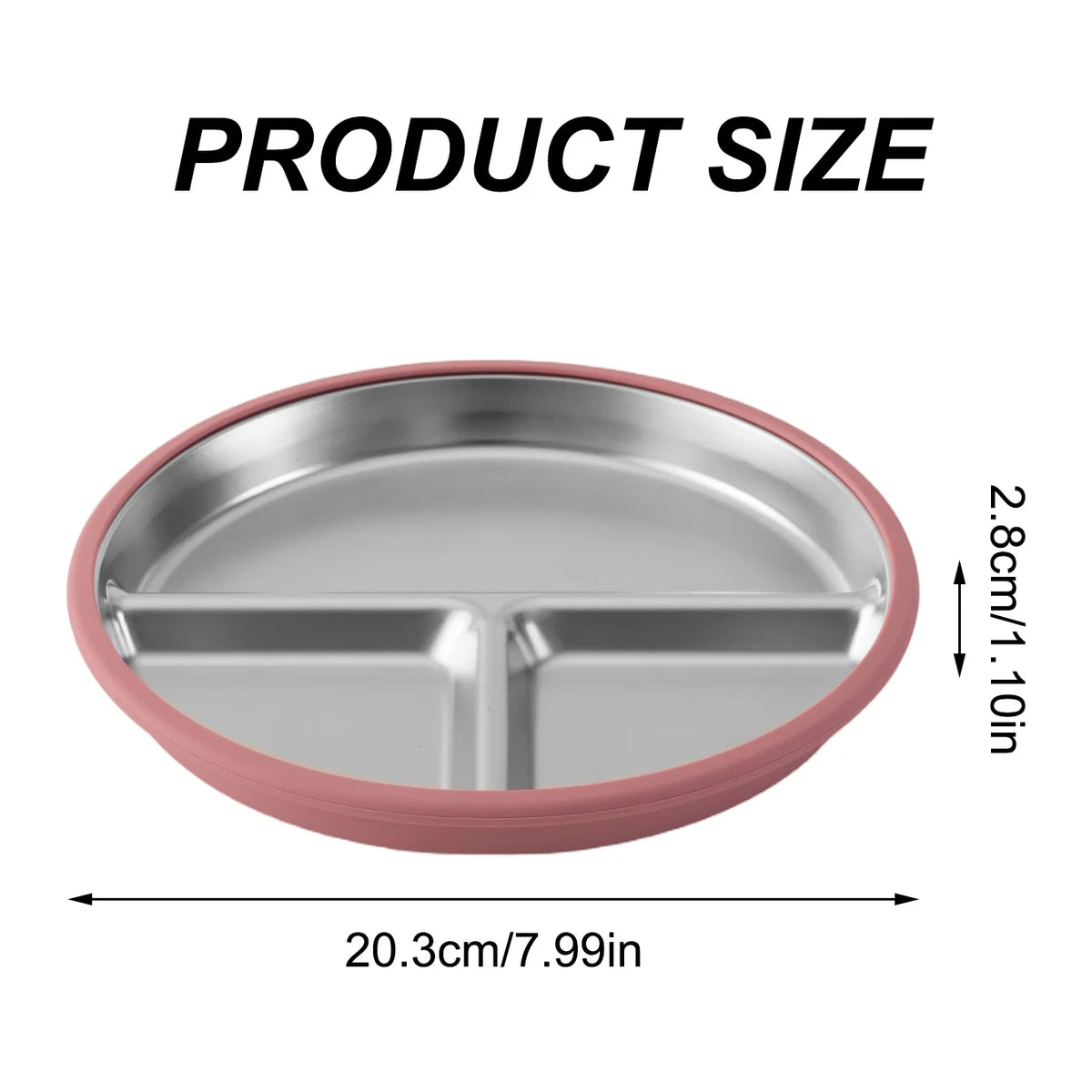 Stainless Steel Suction Plate with Silicone Base