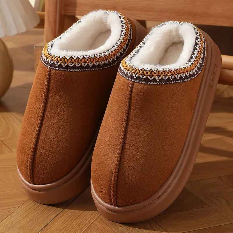 Platform Plush Slipper Clogs