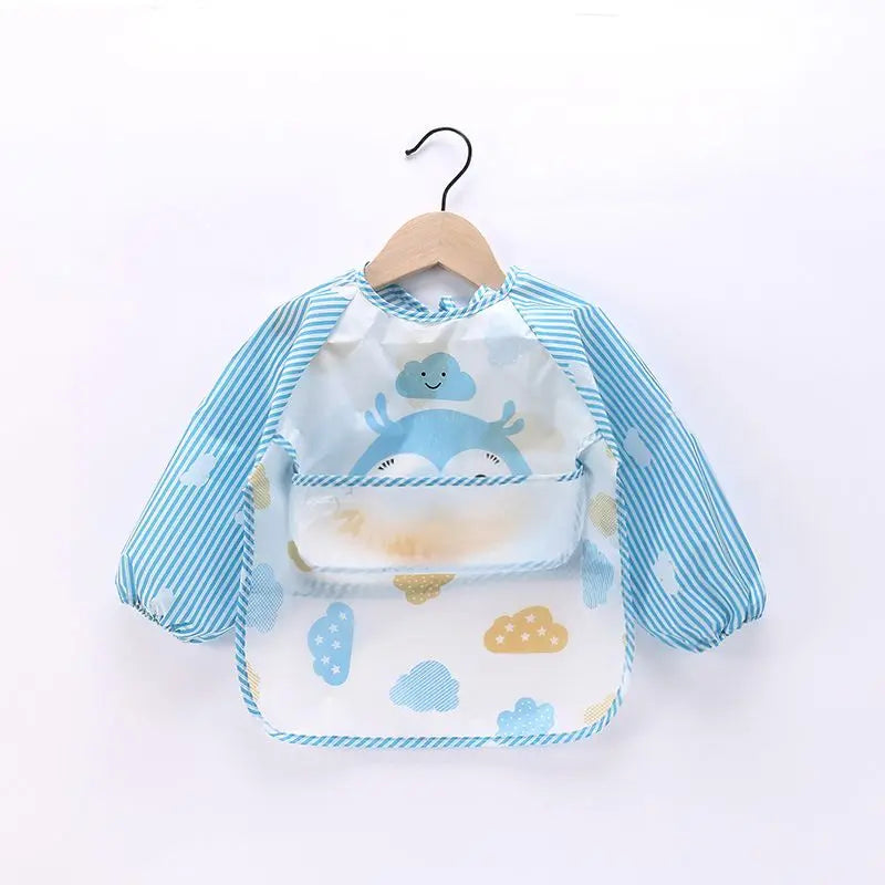 Full-Sleeve EVA Waterproof Feeding Bib