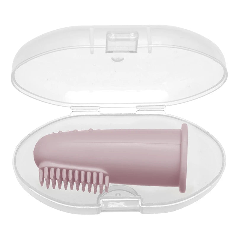 Silicone Finger Toothbrush & Gum Cleaner with Case