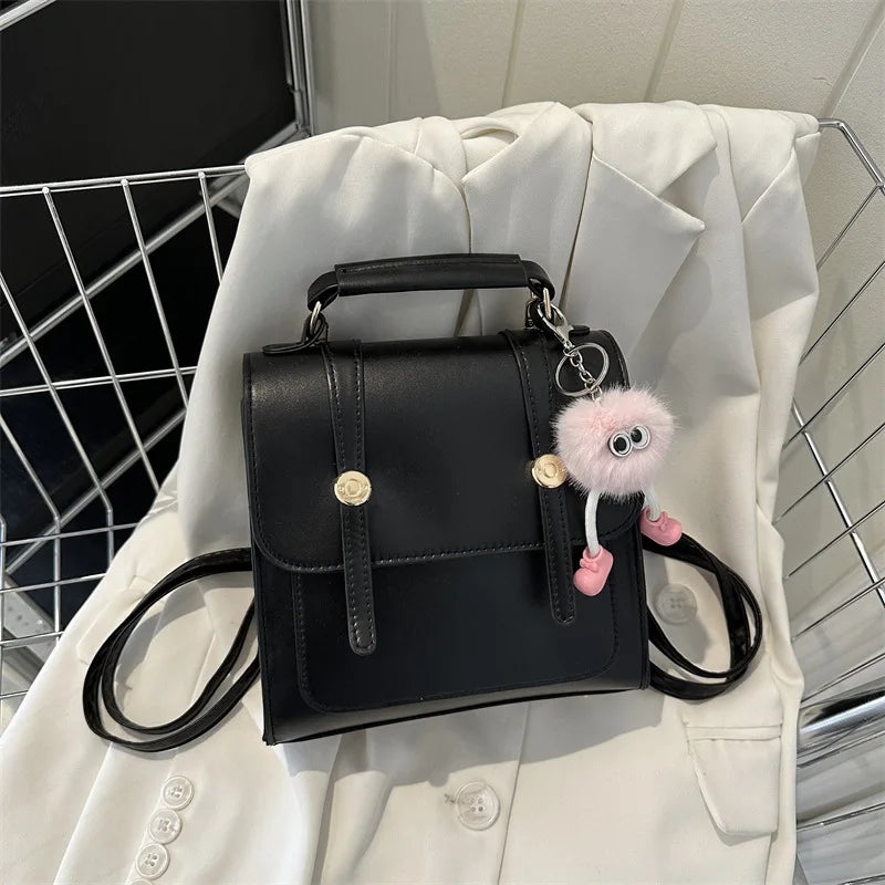 Mini Backpack with Bow Charm