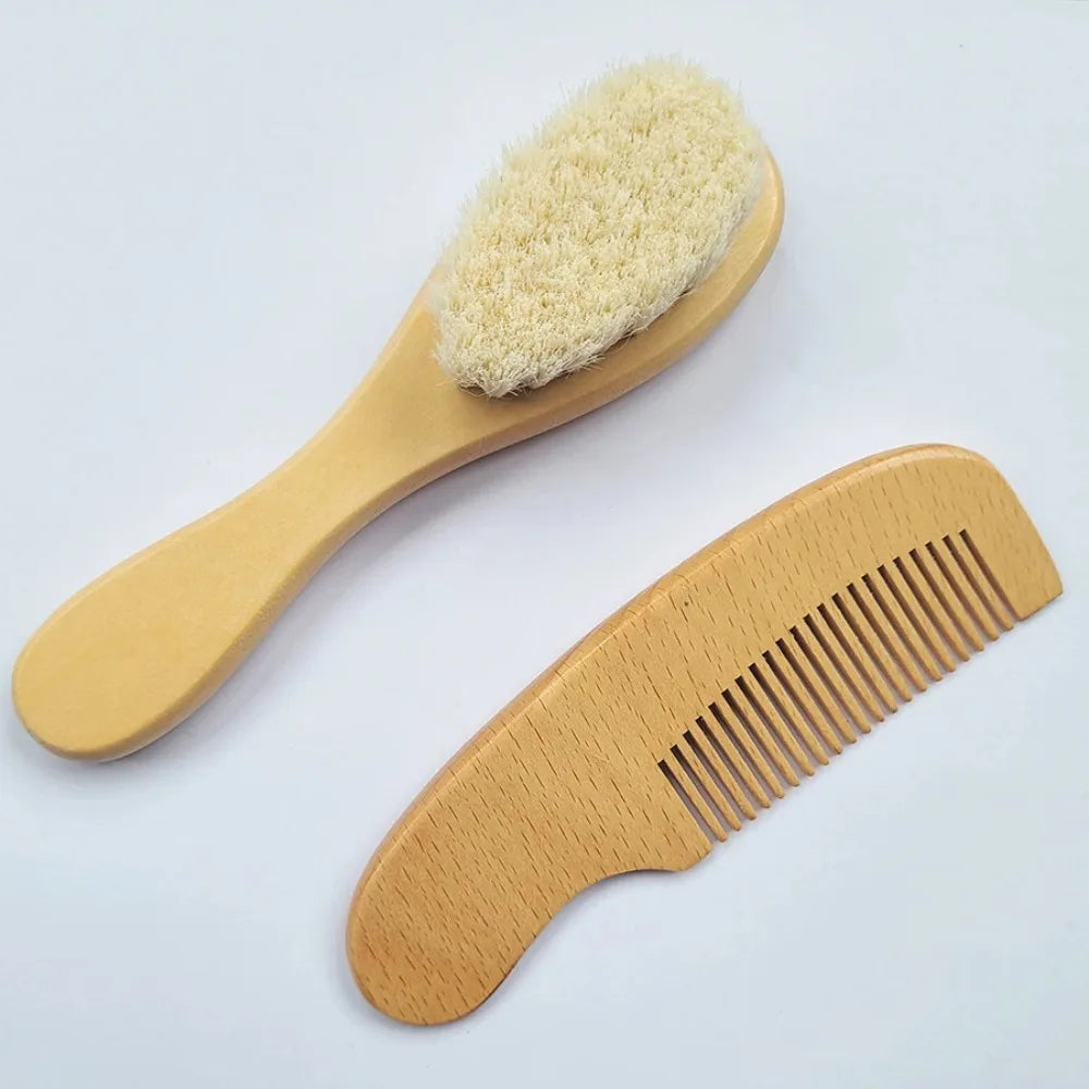 Beech Wood Baby Brush & Comb Set