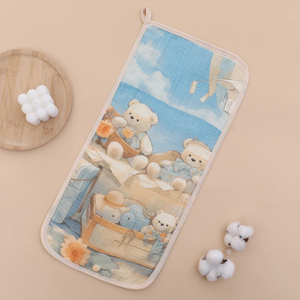6-Layer Cotton Contour Burp Cloth