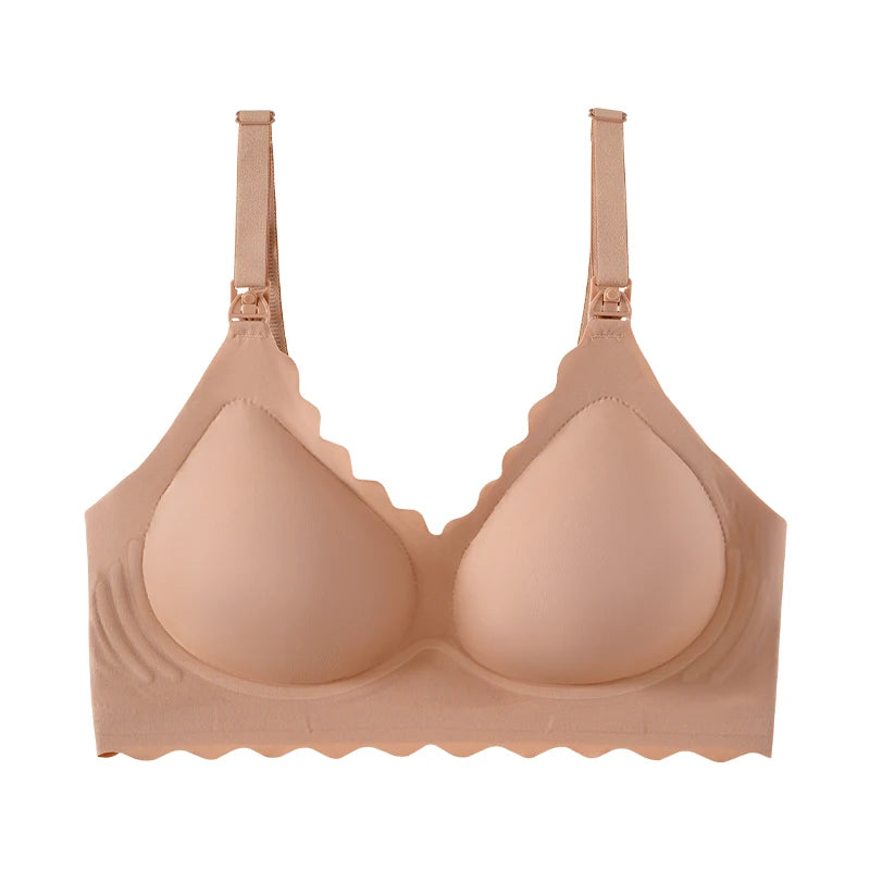 Seamless Jelly One-Hand Nursing Bra