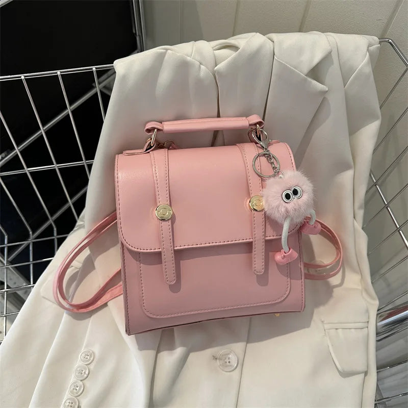Mini Backpack with Bow Charm