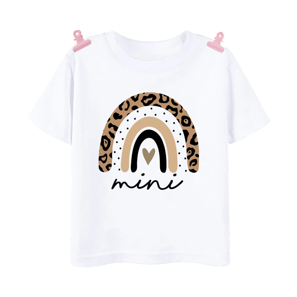 Mama & Mini Leopard Heart Tees