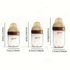 Wide-Neck Borosilicate Glass Baby Bottle 4oz/8oz