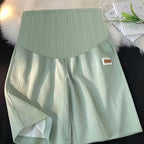 Ice Silk Wide-Leg Maternity Shorts – maternity clothes