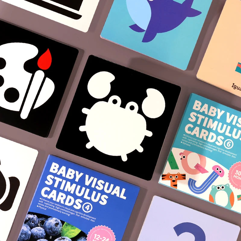 High-Contrast Black & White Baby Cards