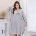 Hooded Coral Fleece Long Robe