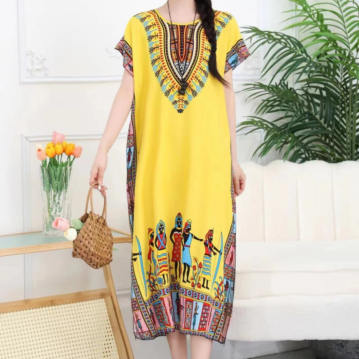 Yellow Border Print