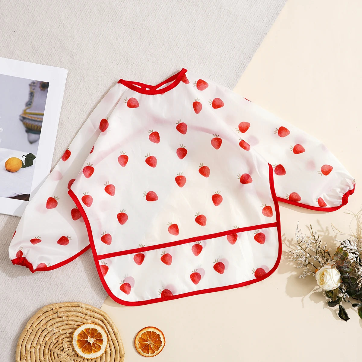 Long-Sleeve Waterproof Feeding Smock