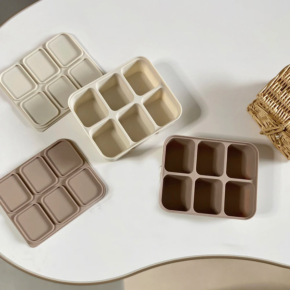 Silicone Freezer Tray with Lid for Breast Milk & Purees