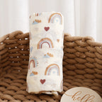 Bamboo Cotton Muslin Swaddle Blanket 120x110cm – newborn essentials