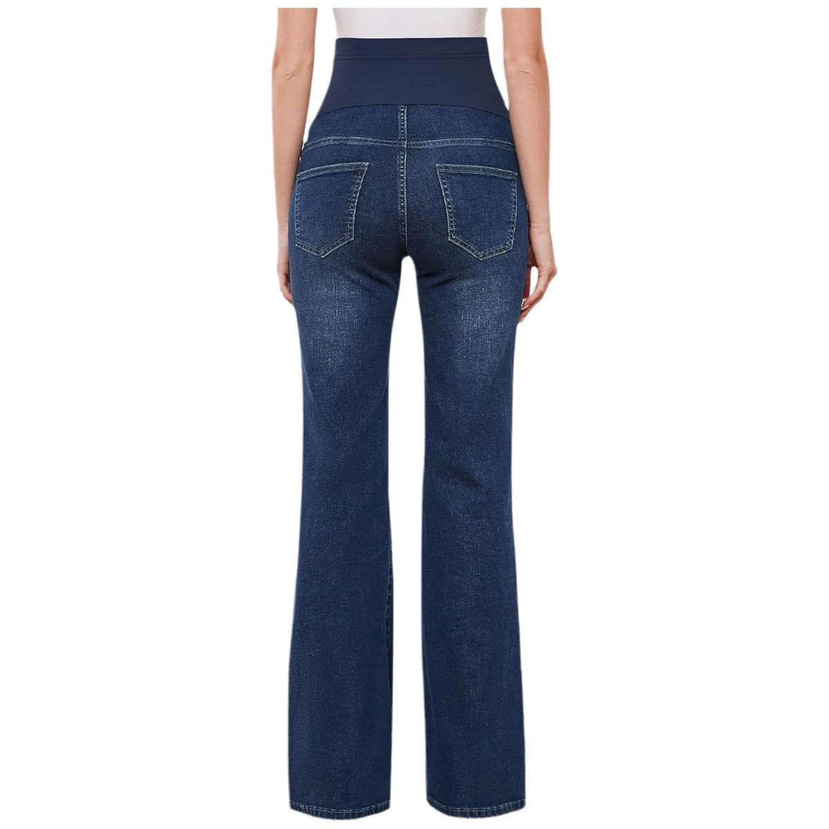 Over-Belly Flared Maternity Jeans