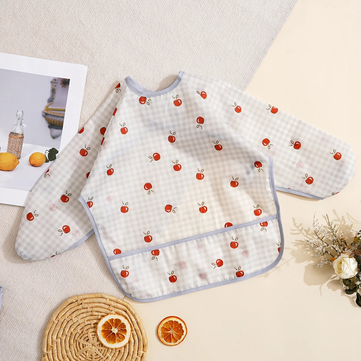 Long-Sleeve Waterproof Feeding Smock