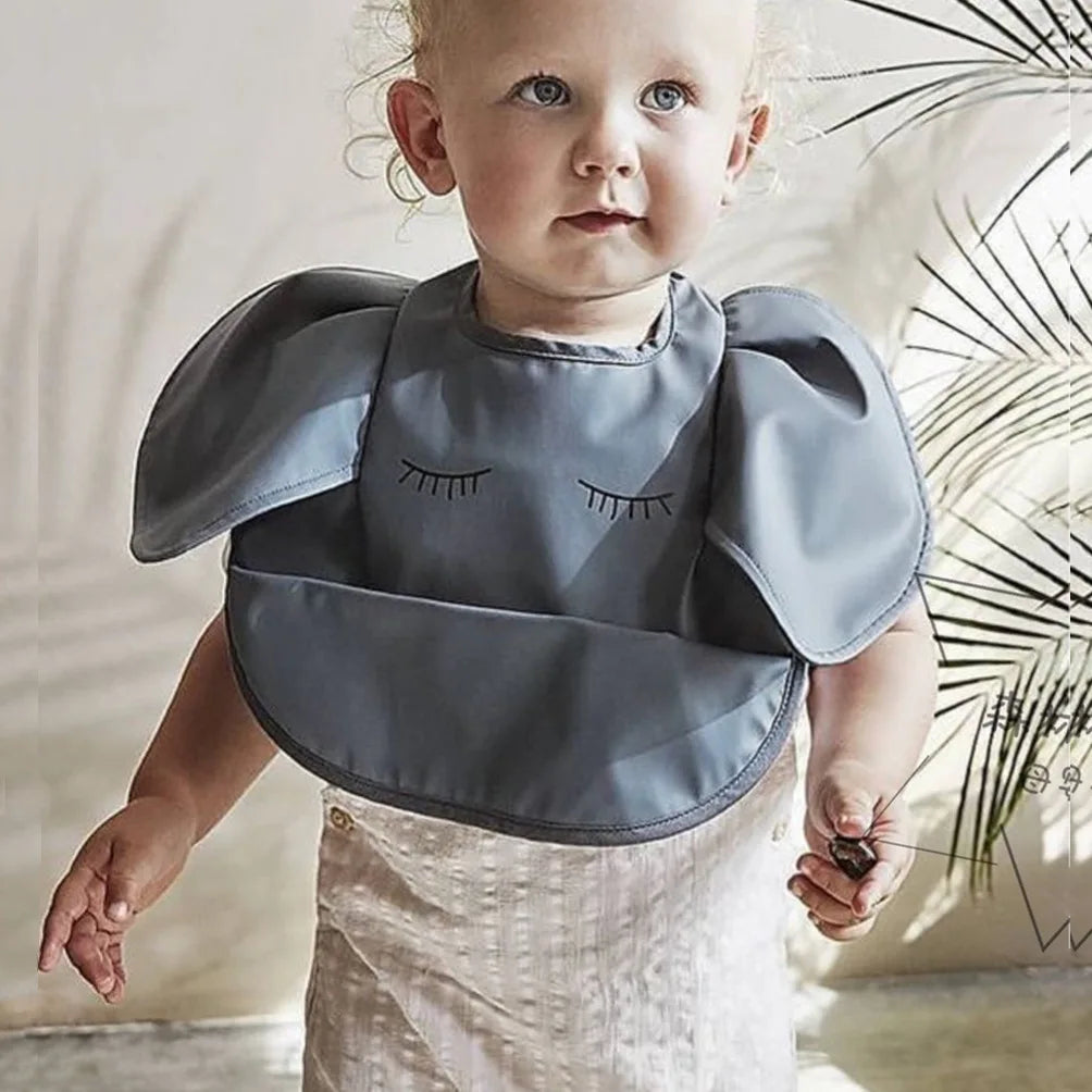 Short-Sleeve Waterproof Bib with Pocket