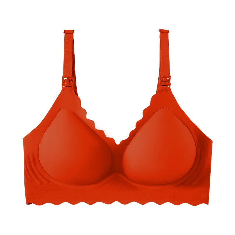 Seamless Jelly One-Hand Nursing Bra