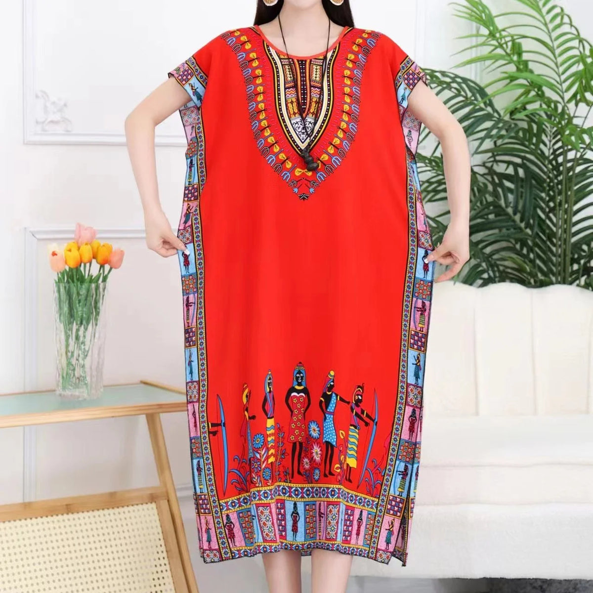 Red Border Print