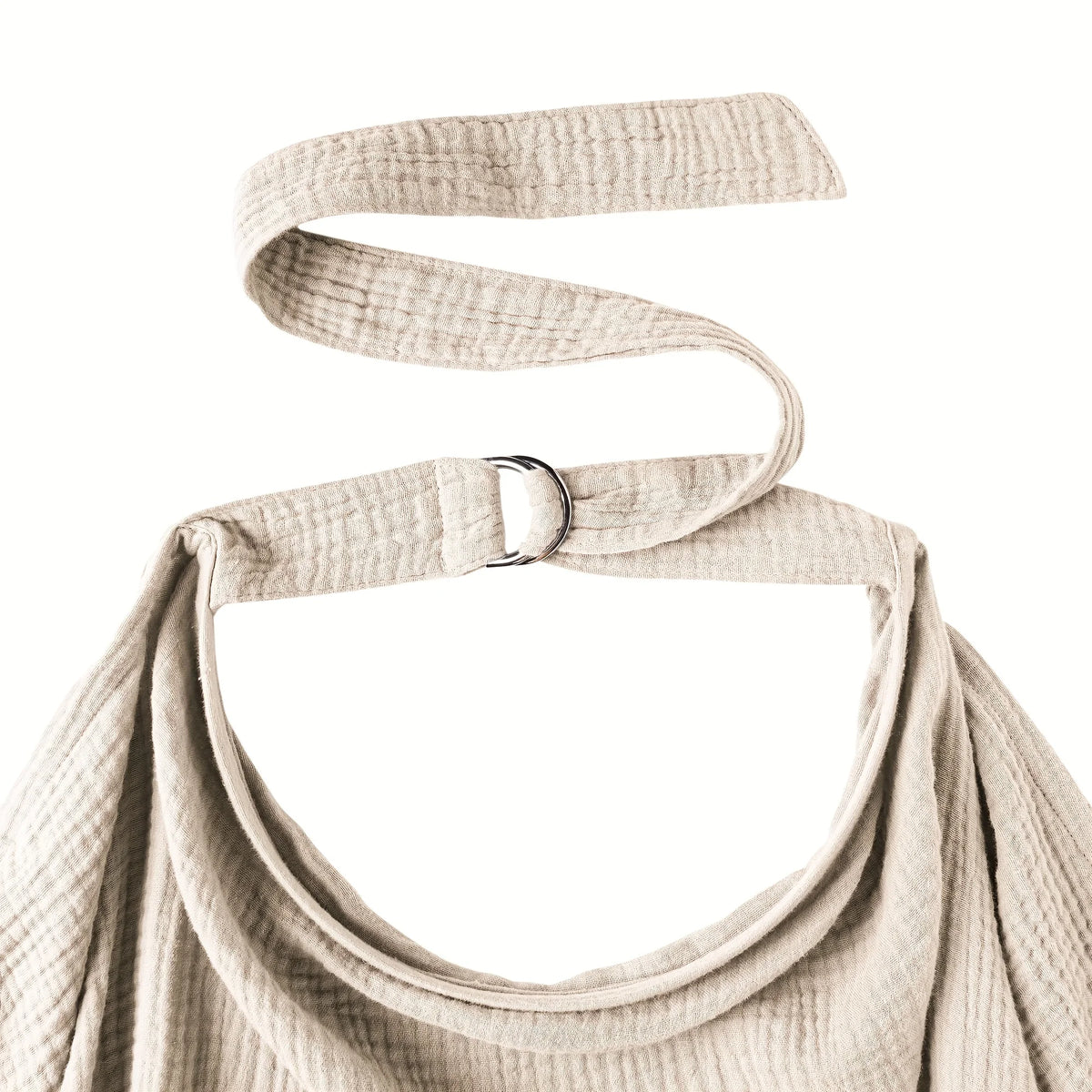Printed Gauze Nursing Shawl with Neck Strap