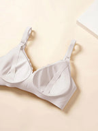 Ultra-Thin Seamless Nursing Bra with Removable Pads – breastfeeding bra