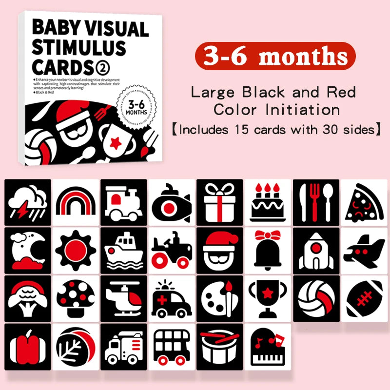 High-Contrast Black & White Baby Cards