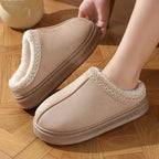 Platform Plush Slipper Clogs