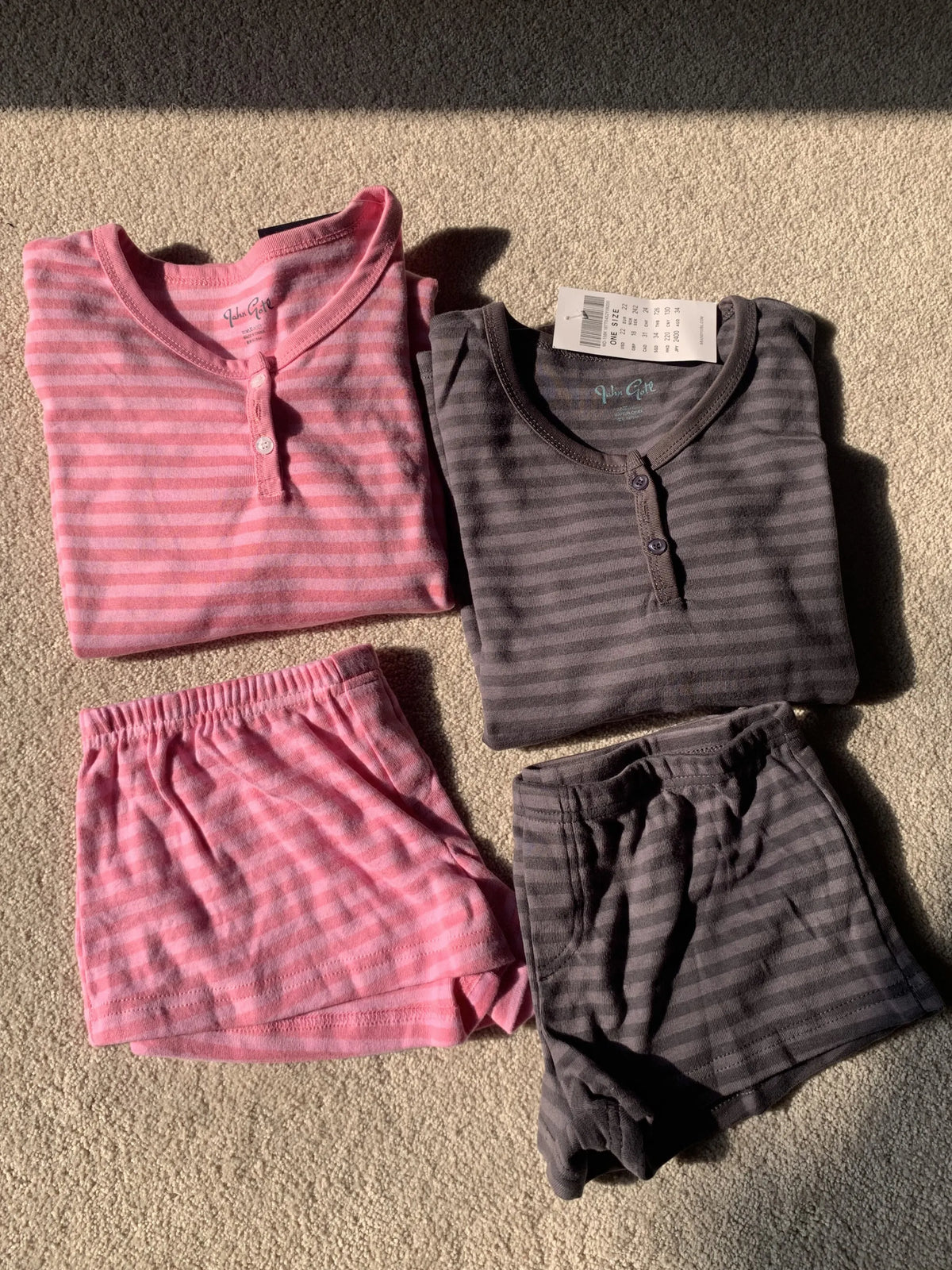 Striped Tee & Shorts Lounge Set