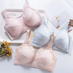Jacquard Lace Front-Button Nursing Bra