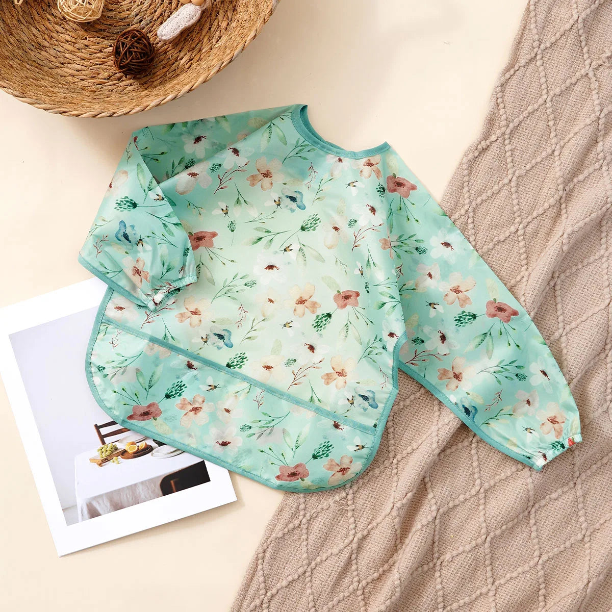 Long-Sleeve Waterproof Feeding Smock – long sleeve bib