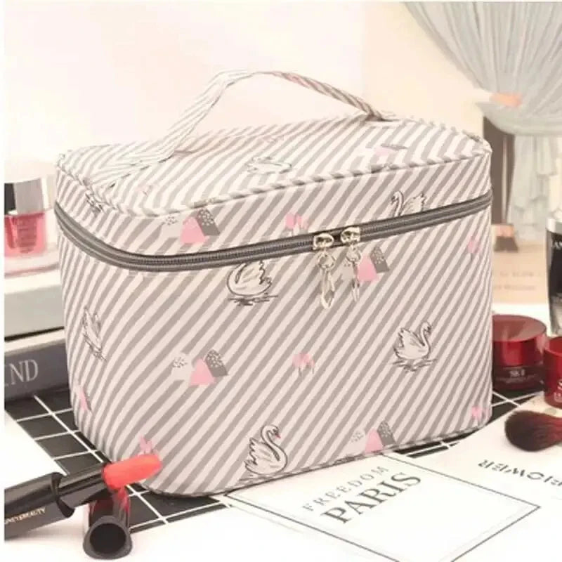Large Multi-Compartment Makeup Case