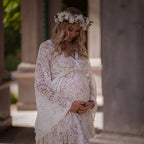 Boho Lace Maternity Photoshoot Gown