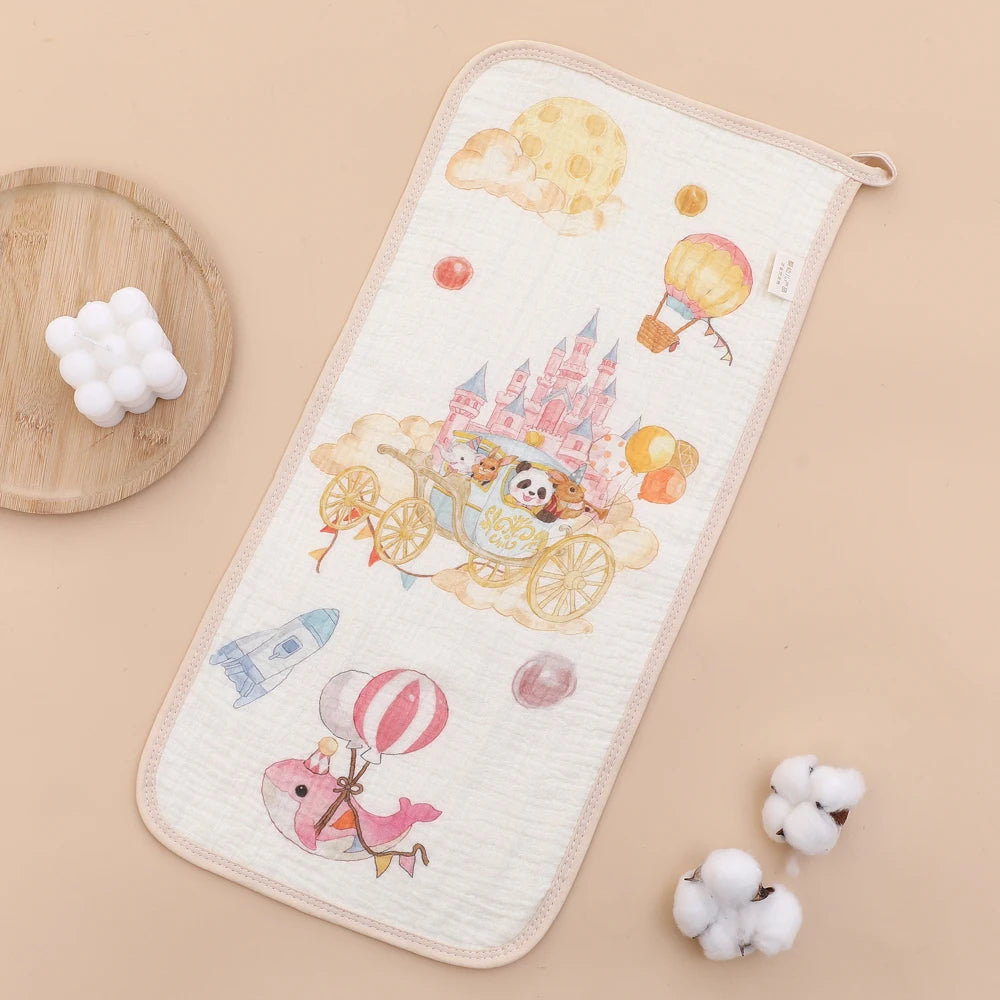 6-Layer Cotton Contour Burp Cloth