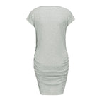 Peekaboo Baby Print Maternity T-Shirt Dress