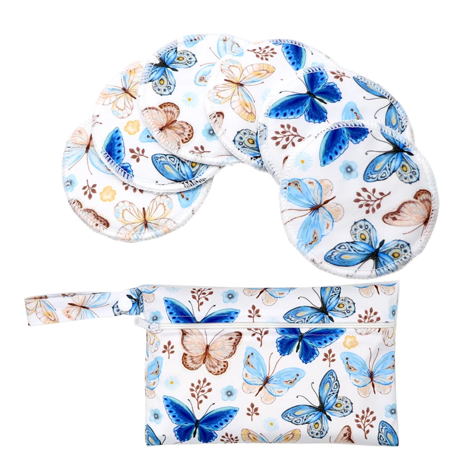 Printed Leakproof Nursing Pads with Wet Bag