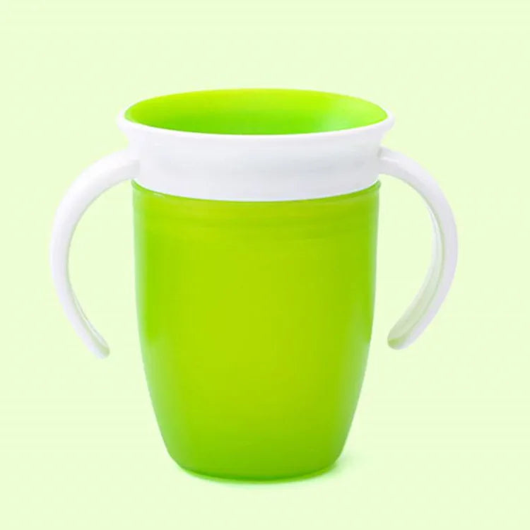 360° Spill-Proof Baby Training Cup with Handles
