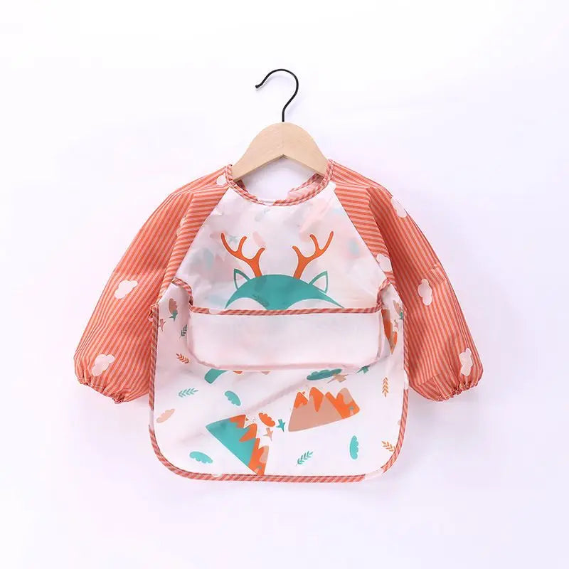 Full-Sleeve EVA Waterproof Feeding Bib